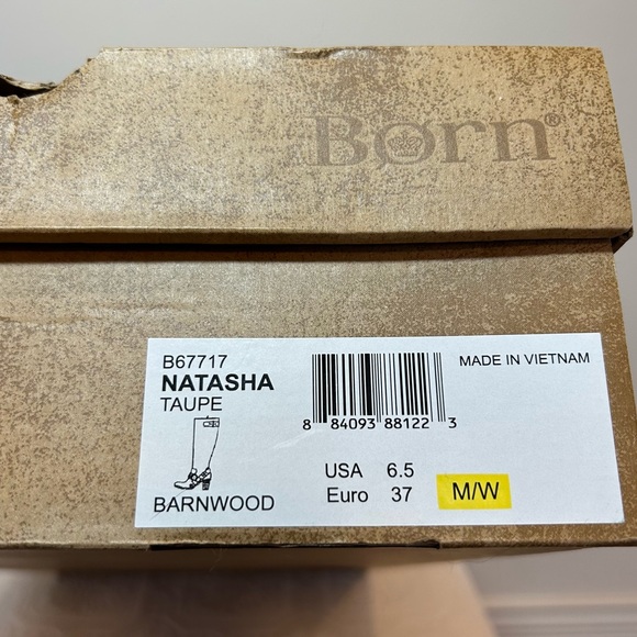 Born Natasha Taupe Leather Boots Sz 6.5 EUC - Picture 13 of 13